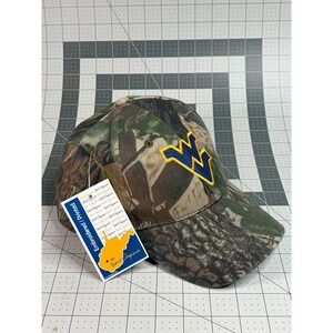 West Virginia Mountaineers Camo Hat WVU NCAA Baseball Cap Nissin Adjustable NWT